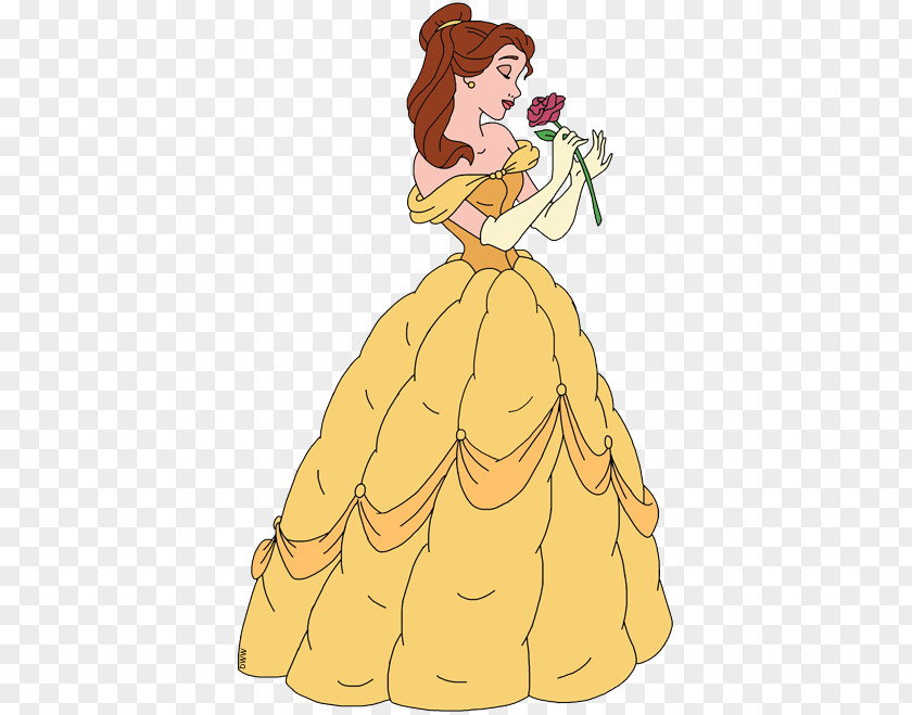 Disney Princess Belle Beast Clip Art PNG
