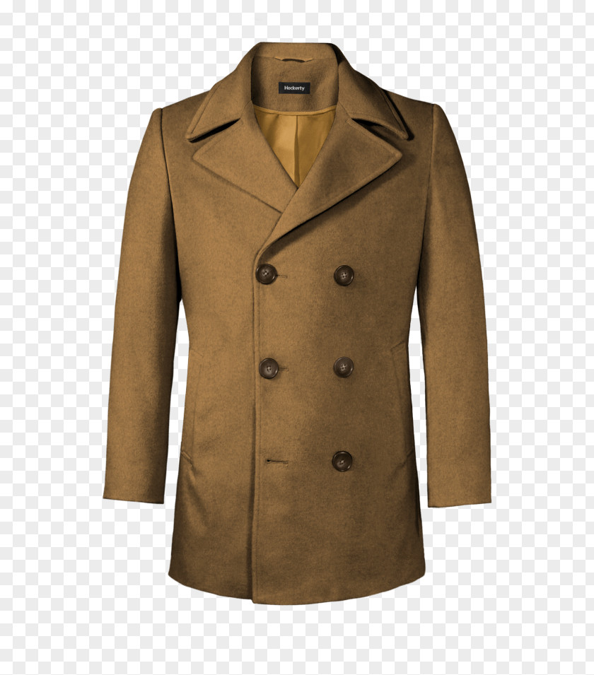 Jacket Trench Coat Overcoat Pea Hood PNG