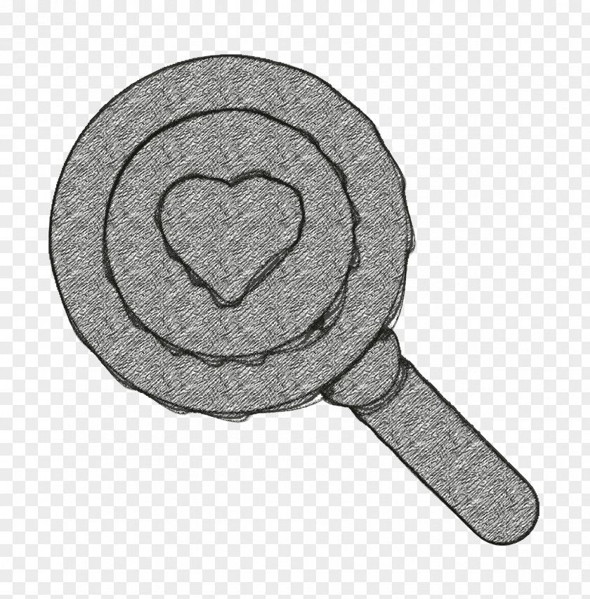 Stamp Seal Heart Icon Magnifying Glass Medical Elements PNG
