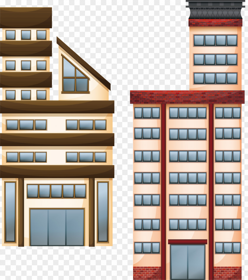 Business Office Building Architecture Illustration PNG