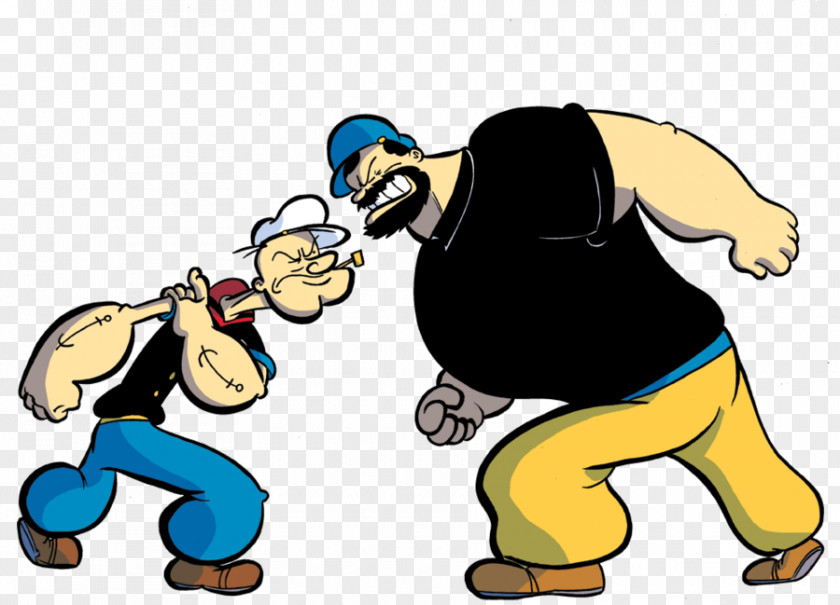 Cartoon Bully Pictures Bluto Olive Oyl J. Wellington Wimpy Popeye Village PNG