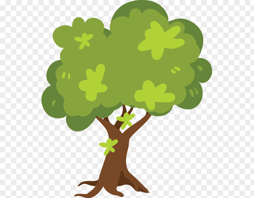 Cartoon Vector Green Trees Shrub Clip Art PNG