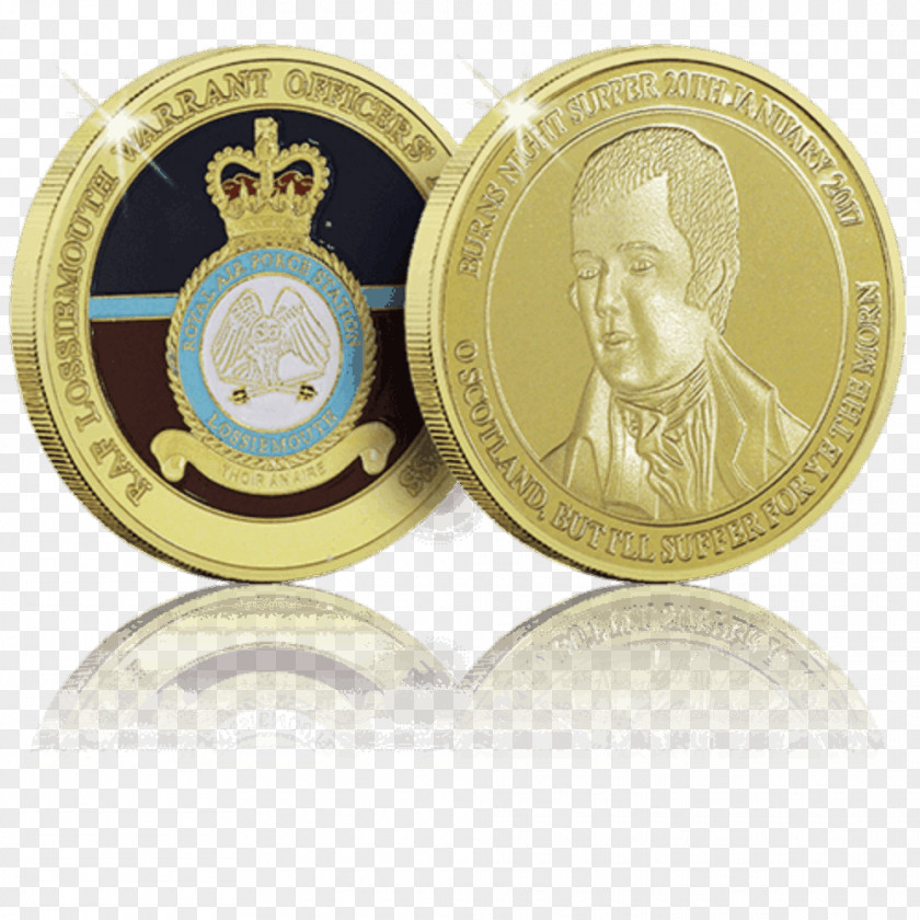 Coin Challenge Royal Air Force Gold Medal PNG