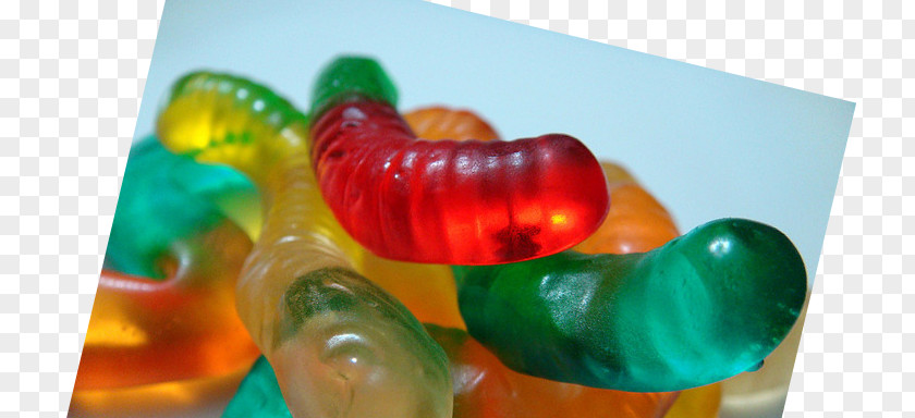 Gummy Worms Bear Close-up PNG