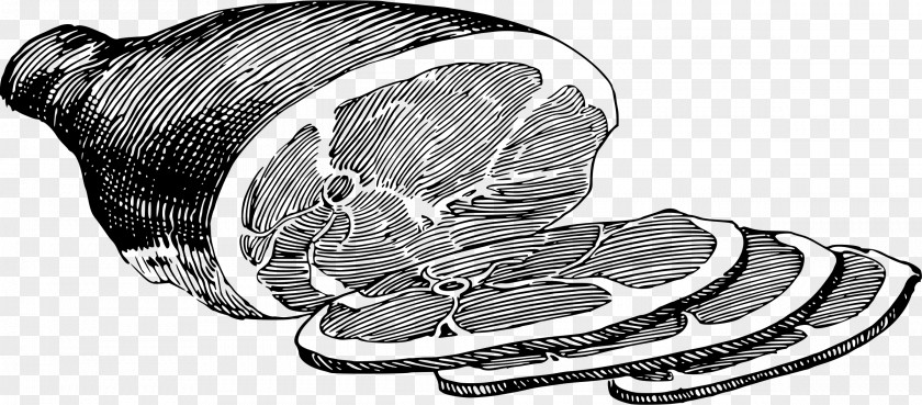Ham Cheese Sandwich Black And White Drawing Clip Art PNG