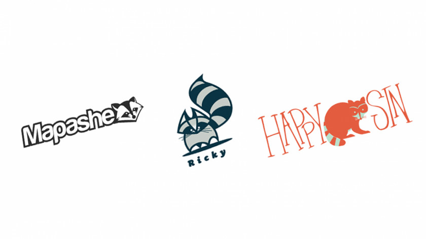 Raccoon Logo Typeface PNG