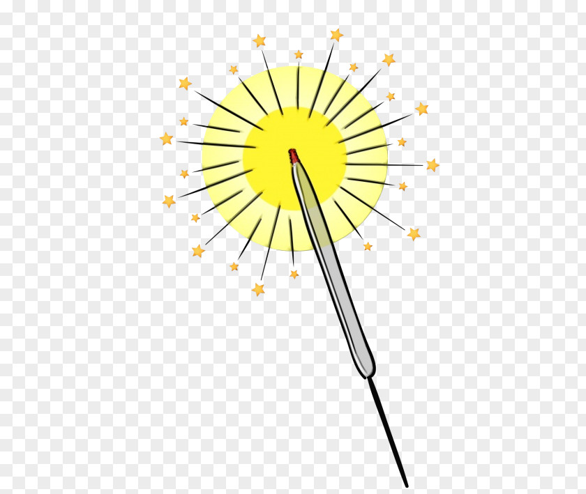 Dandelion Flower Yellow Background PNG
