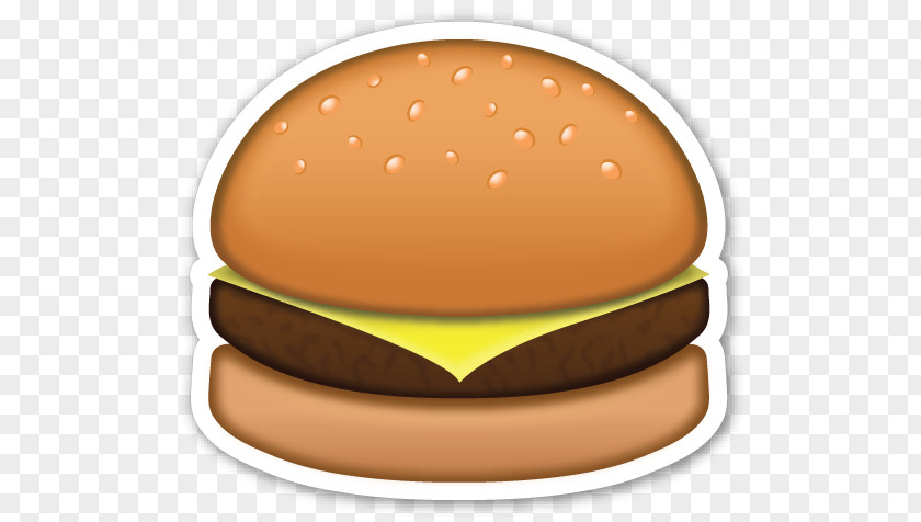 Emoji Hamburger Sticker Cheeseburger Smiley PNG