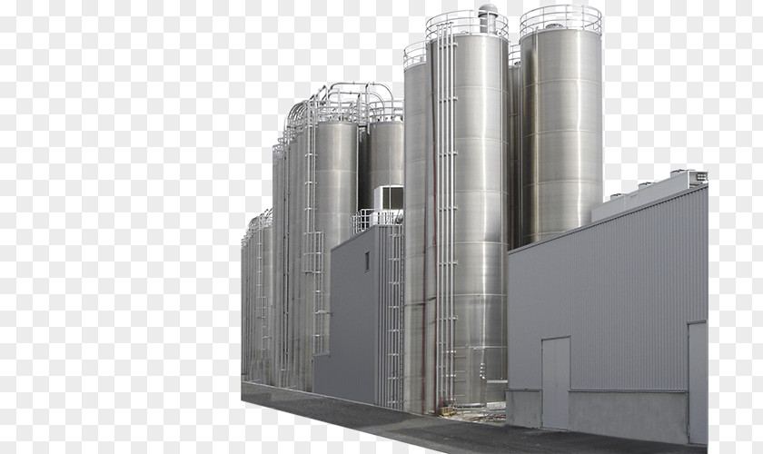 Silo Cylinder Steel PNG