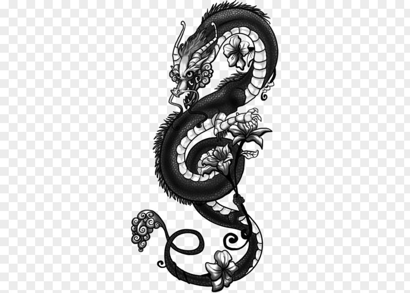 Tattoo Sleeve Japanese Dragon Drawing Chinese PNG