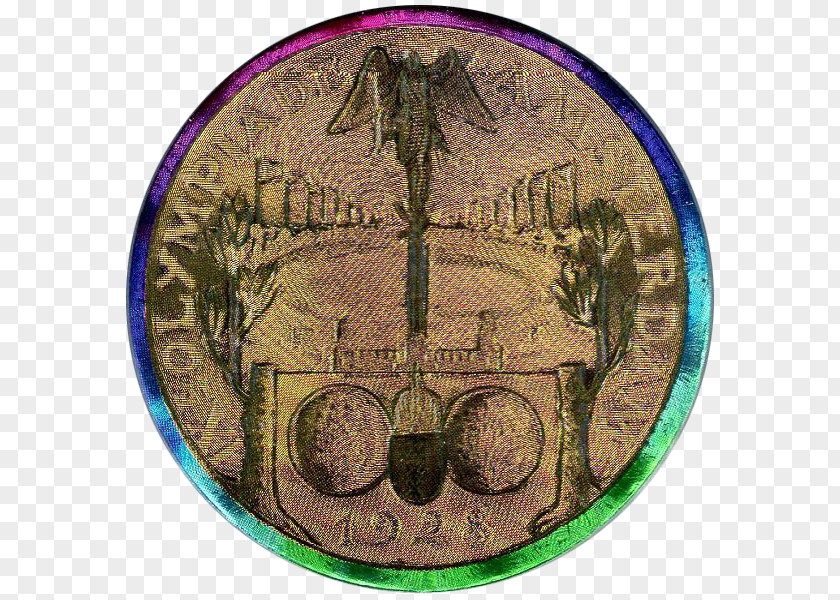 1996 Disney Dollars Centennial 1928 Summer Olympics Coin Amsterdam Image PNG