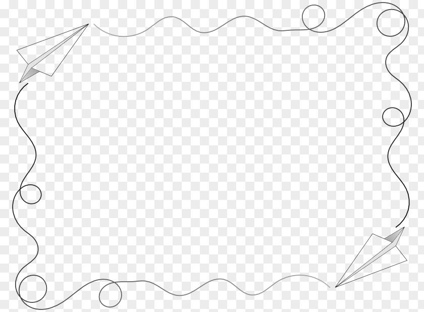 Black And White Airplane Pictures Pattern PNG