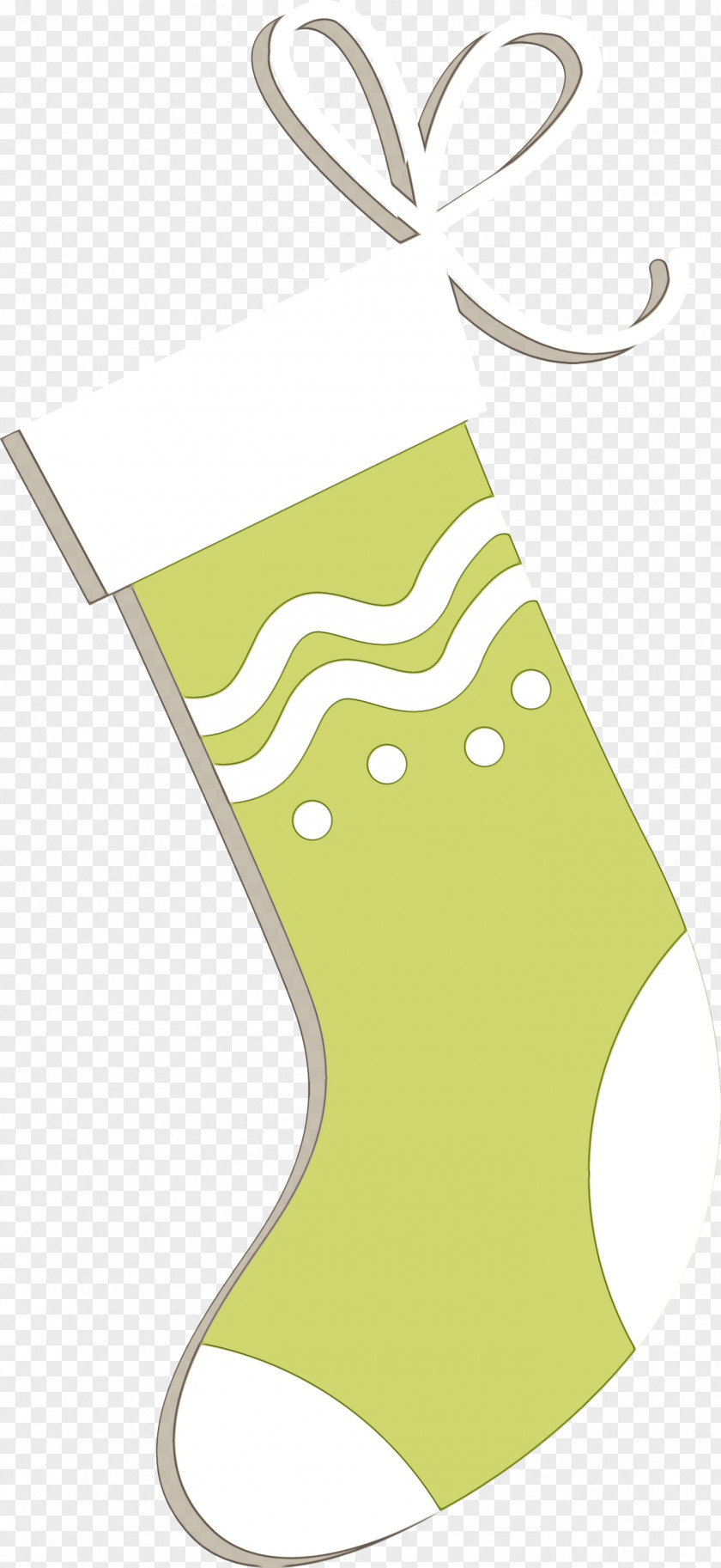 Christmas Stocking Yellow PNG