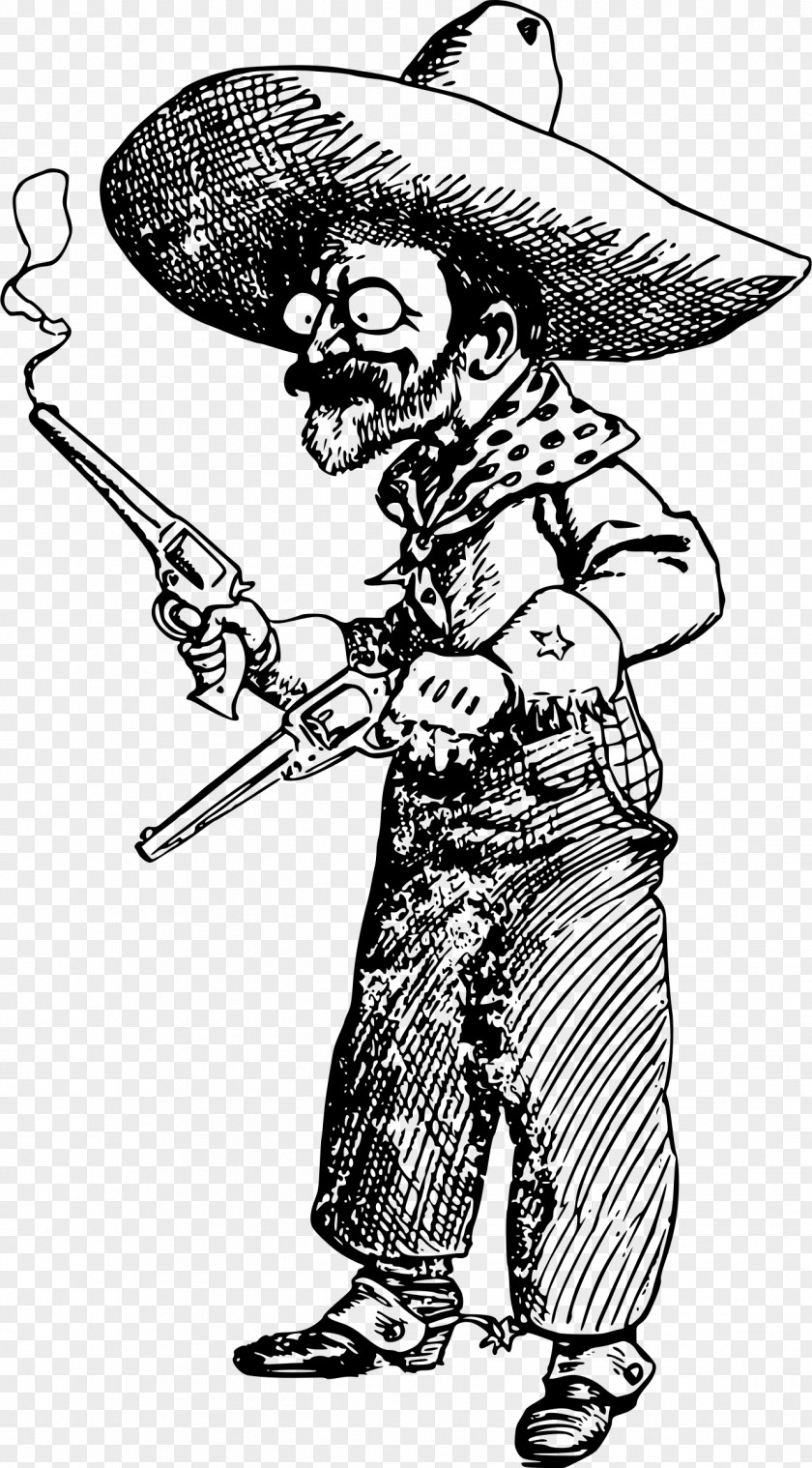 Cowboy American Frontier Cartoon Gunfighter PNG