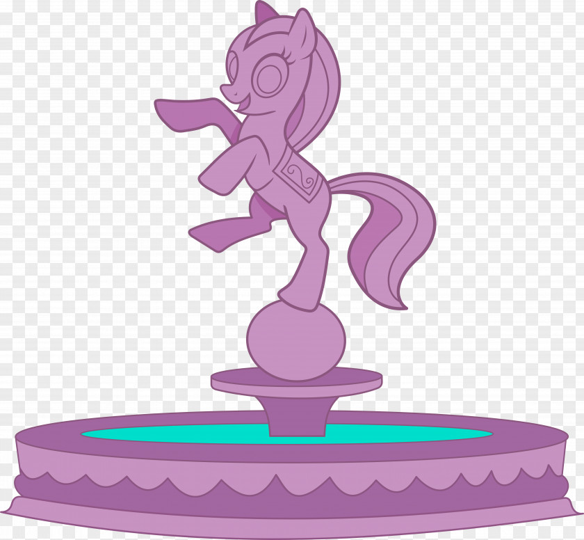 Fountain Cartoon Images Pony Statue Figurine DeviantArt Брони PNG