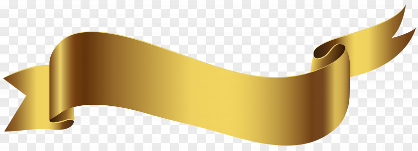 Gold Banner Transparent Image Clip Art PNG