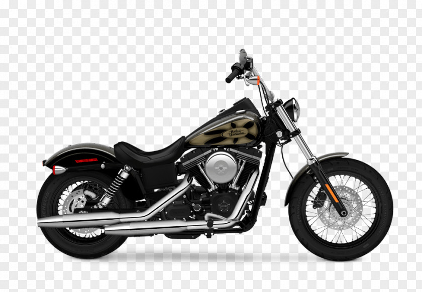 Motorcycle Harley-Davidson Super Glide Bobber Street PNG