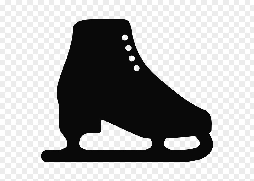 Silhouette Shoe Black White PNG