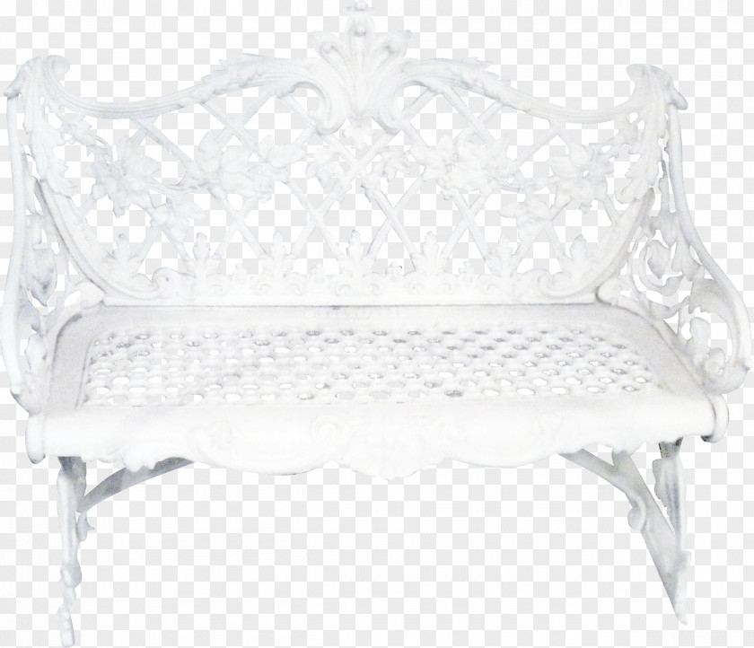 White Chair Beautiful Pattern Black Rectangle PNG