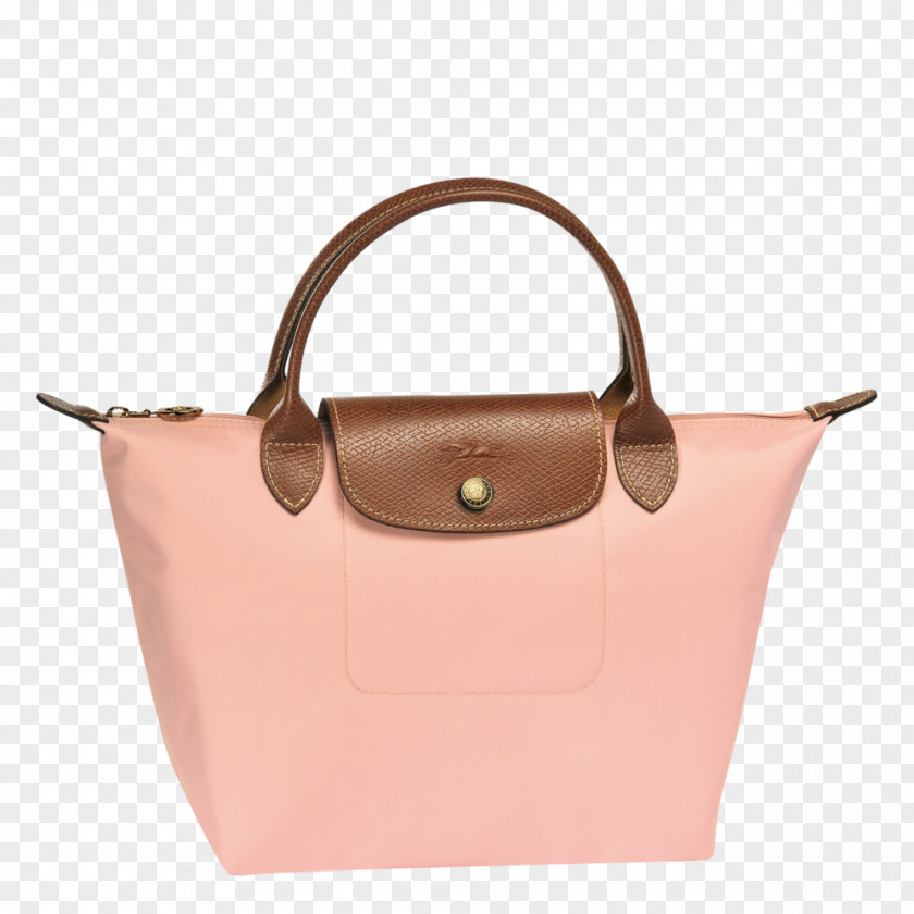 Bag Longchamp Pliage Handbag Beige PNG