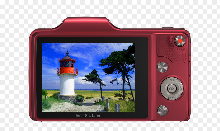 Camera Mirrorless Interchangeable-lens Olympus STYLUS Traveller SZ-15 Zoom Lens PNG