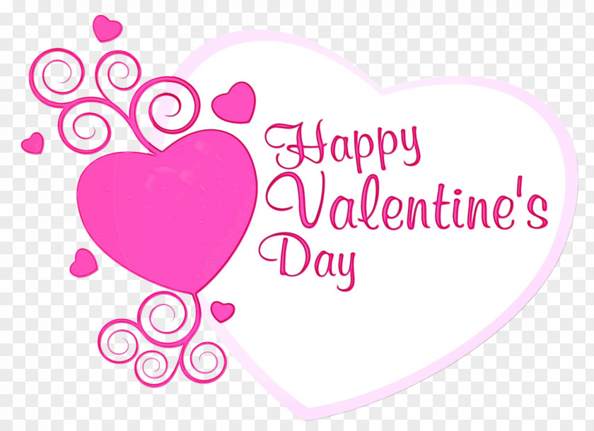 Sticker Magenta Valentine's Day PNG