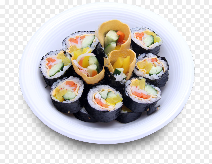 Sushi California Roll Gimbap Sashimi Laver PNG