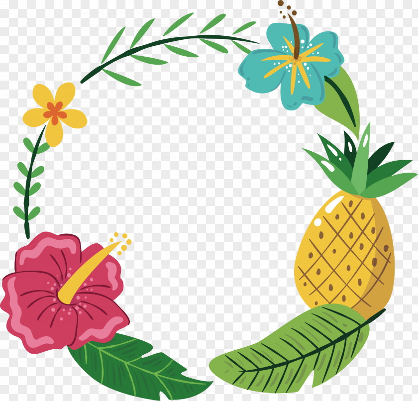 Yellow Pineapple Decoration Box Icon PNG