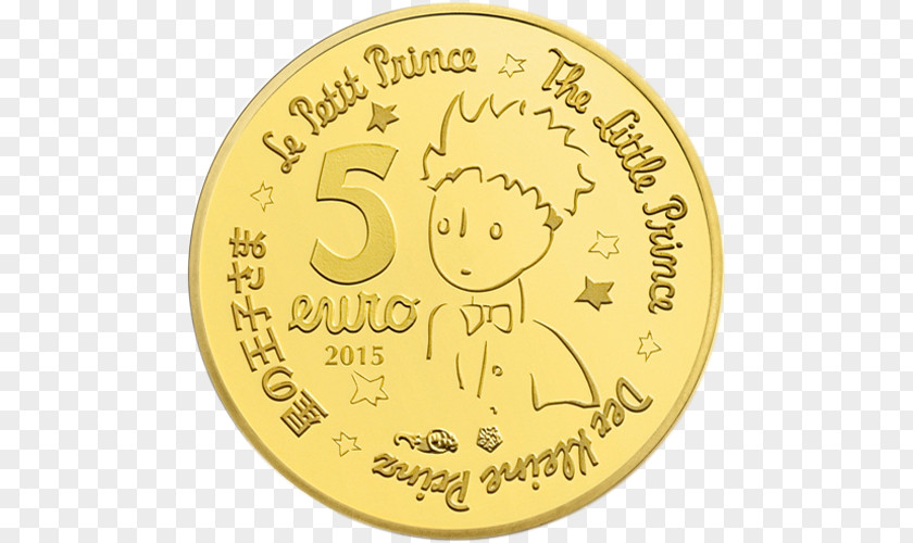 Le Petit Prince The Little Fox France Coin Gold PNG