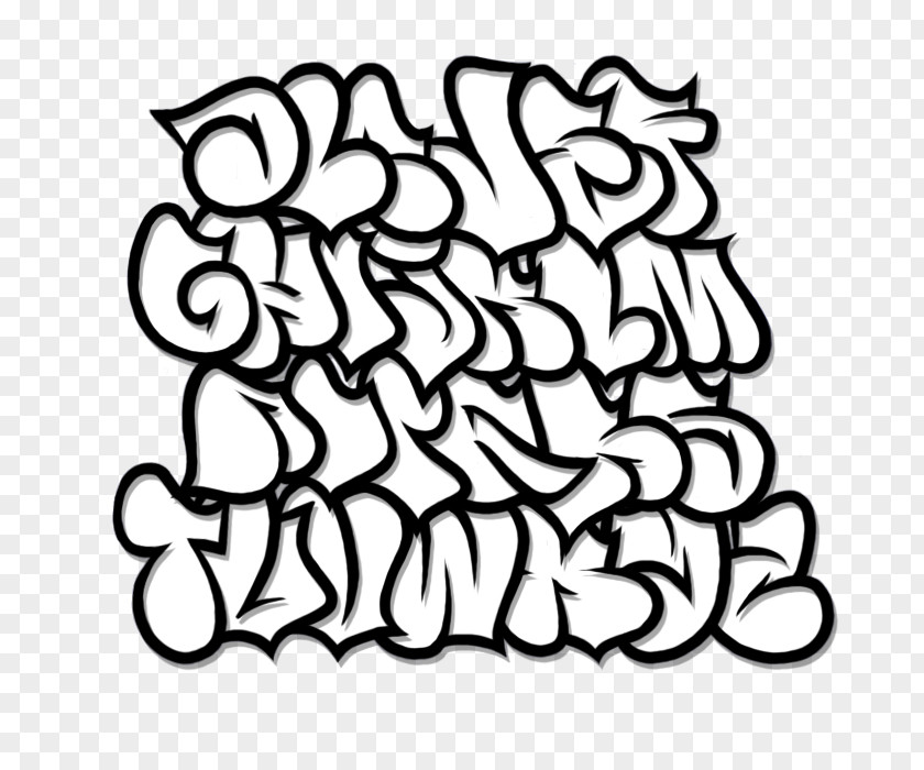 Abc Block Font Graffiti Letter Alphabet Drawing Art PNG