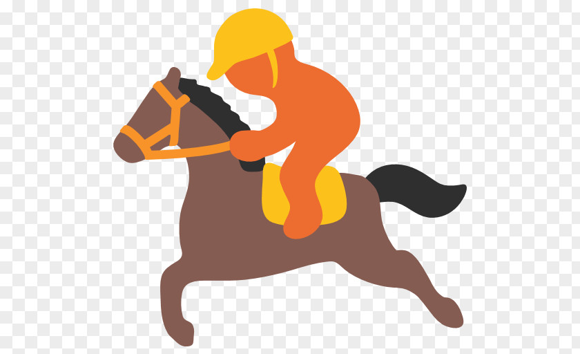 Horse Race Apple Color Emoji Sticker Text Messaging PNG