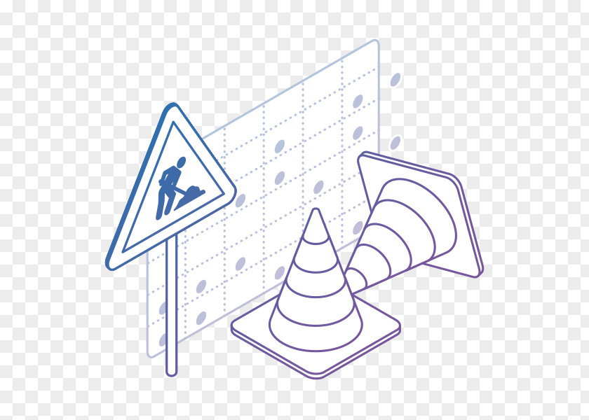 Kanban Graphic Product Line Triangle Design PNG