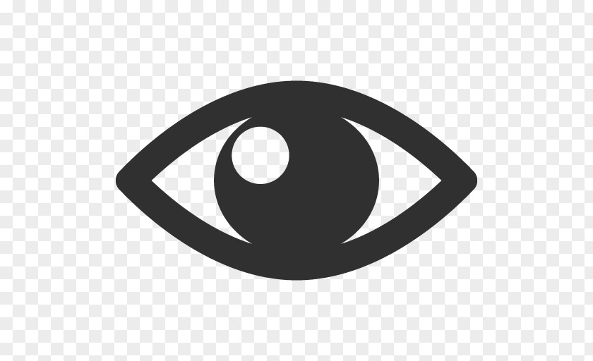 Eye Symbol Black Logo PNG