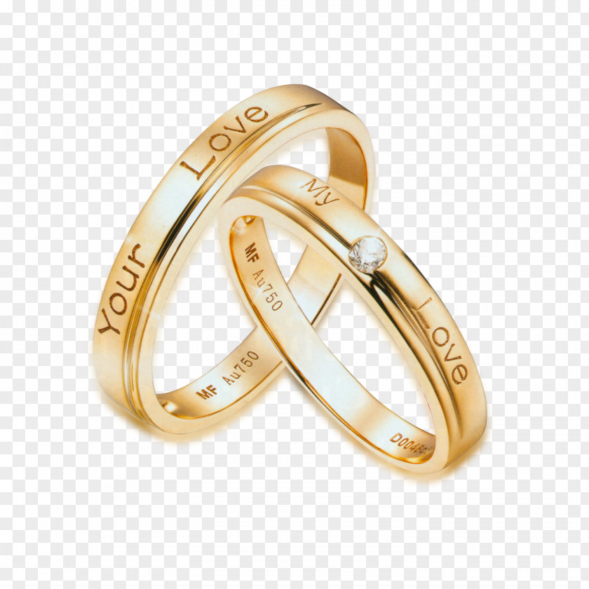 Gold Diamond Ring PNG