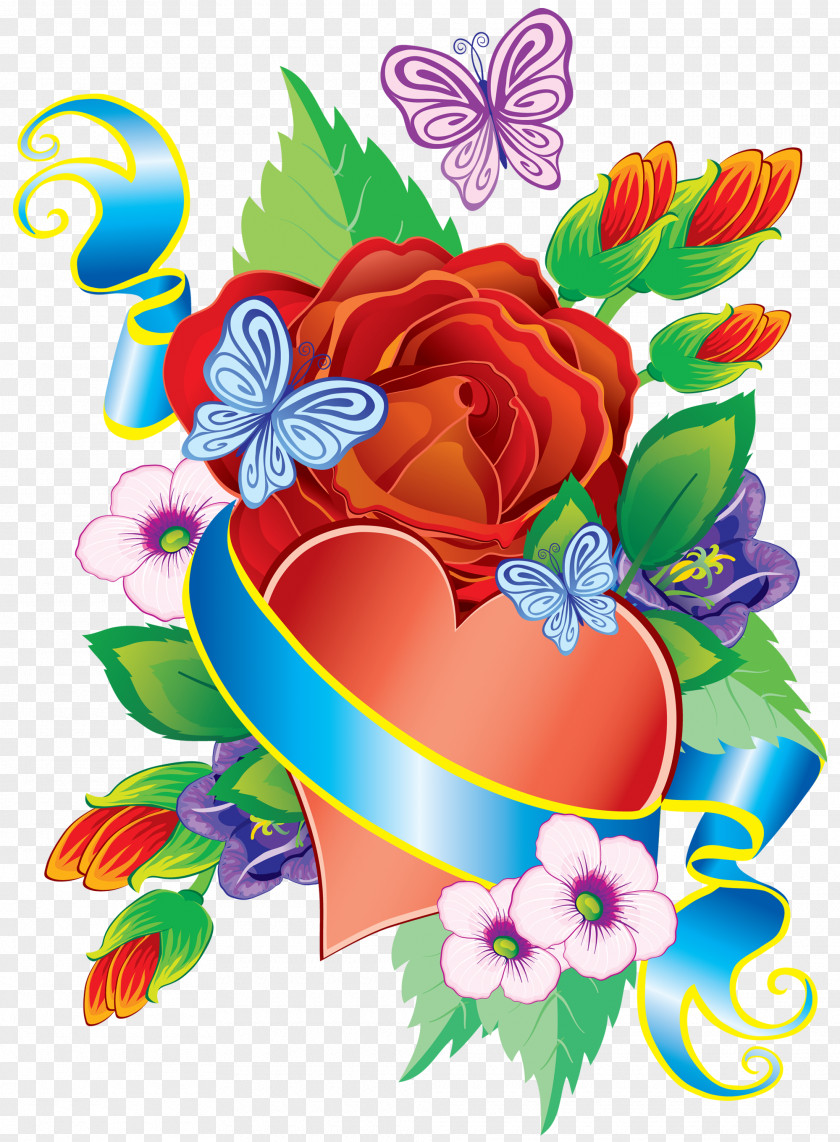 HEART FLOWER Animation Happiness PNG