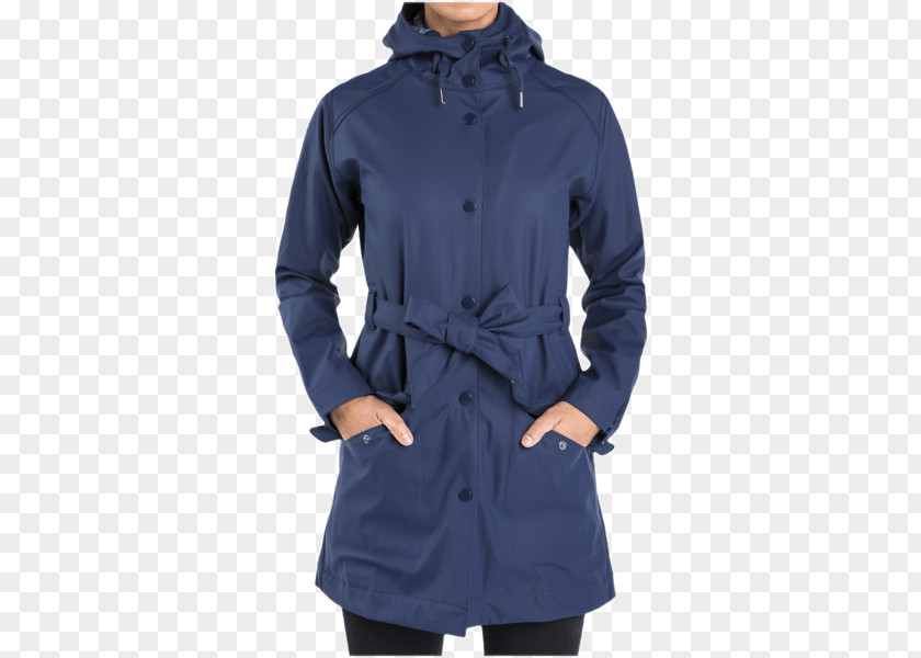 Rain Coat Trench Cobalt Blue Overcoat PNG