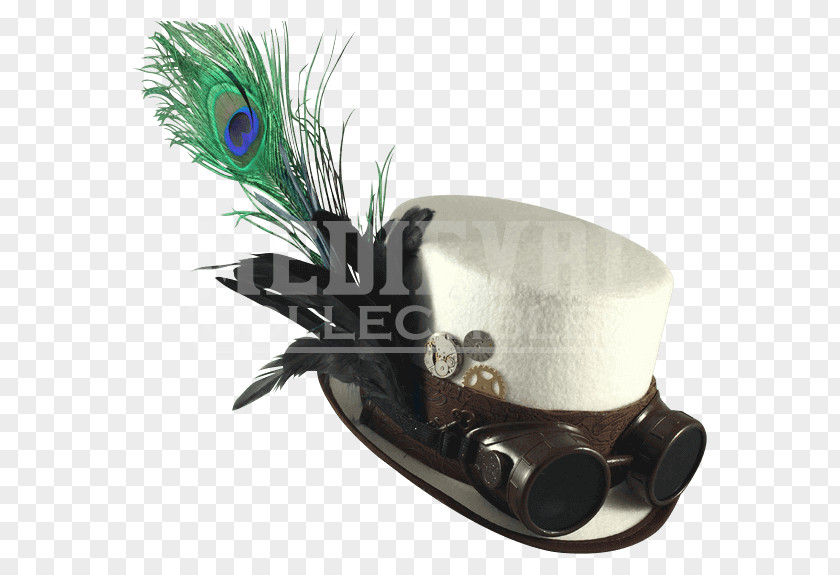 Steampunk Goggles Top Hat Waistcoat Bowler PNG