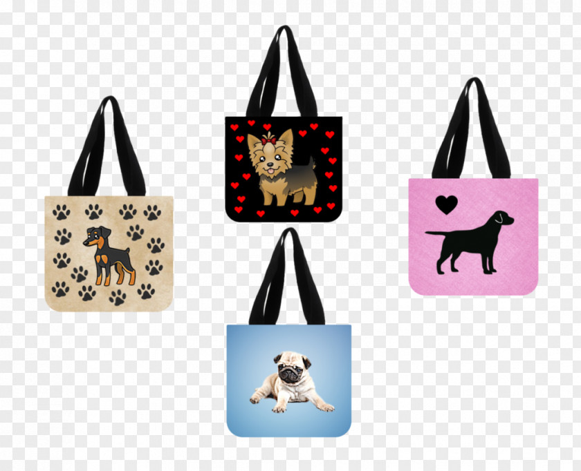 T-shirt Tote Bag Yorkshire Terrier Handbag PNG