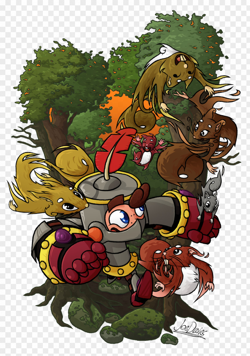 Adorable Banner Illustration Cartoon Fiction Tree Fruit PNG