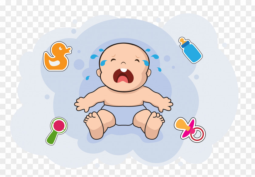 Boyscout Streamer Infant Crying Child Illustration Image PNG
