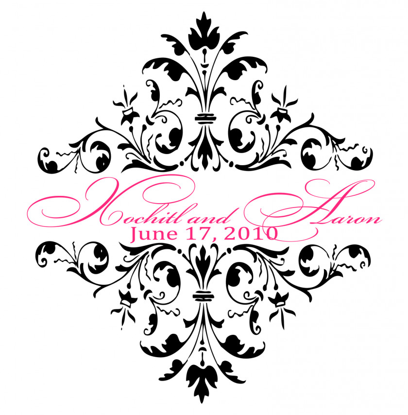 Monogram Wedding Invitation Logo Clip Art PNG