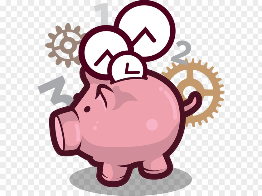 Piggy Bank Cartoon Organism Clip Art PNG
