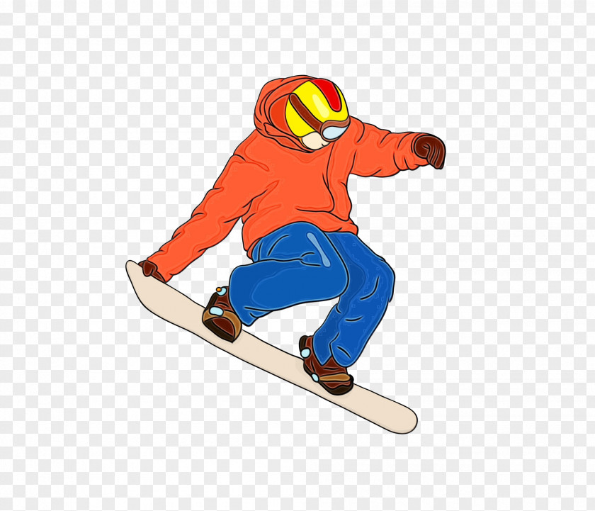 Ski Equipment Extreme Sport Skiing Snowboarding Cartoon Drawing PNG