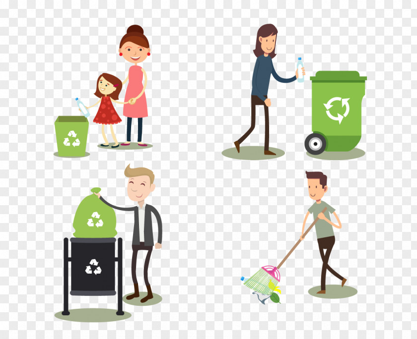Vector Environmental Elements Waste Recycling Icon PNG