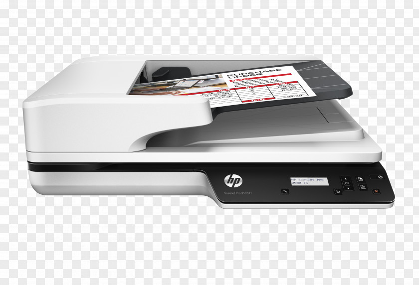 Hewlett-packard Hewlett-Packard Image Scanner Automatic Document Feeder HP ScanJet Pro 3500 F1 Duplex Scanning PNG