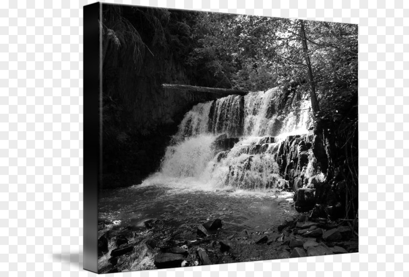 Middle Falls Gallery Wrap Waterfall Water Resources Photography Nature Story PNG