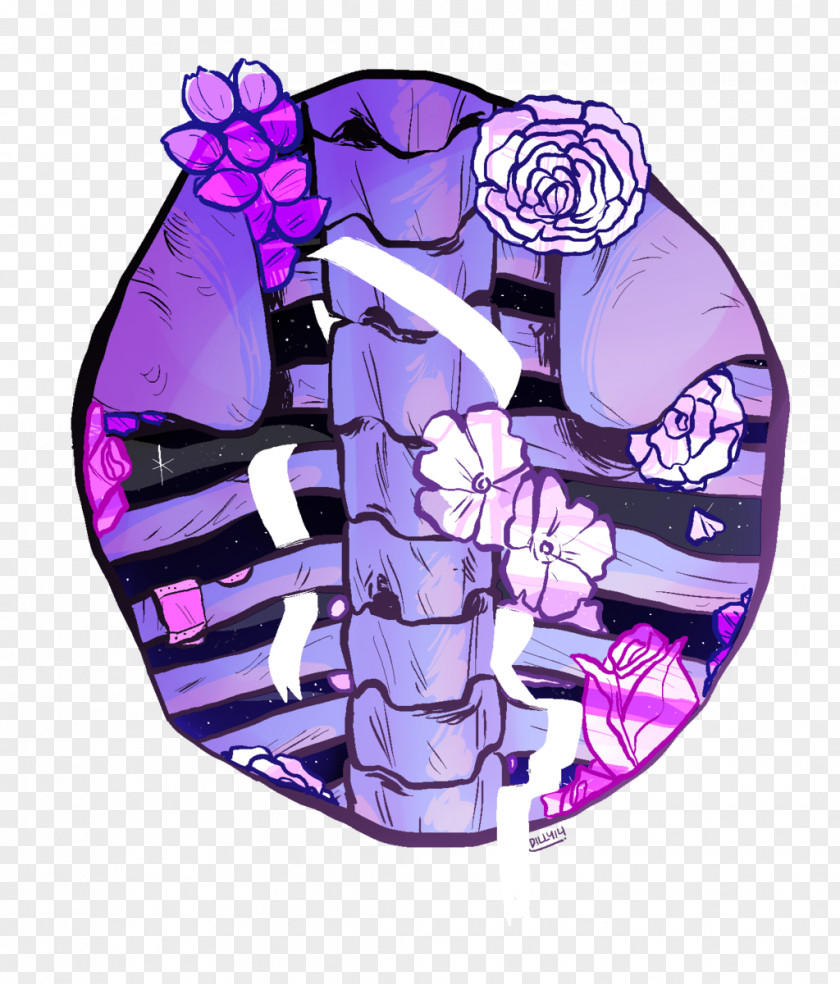 Paper-cut Flowers Rib Cage Flower PNG
