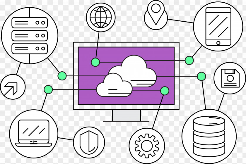 Computer Files Cloud Computing Icon PNG