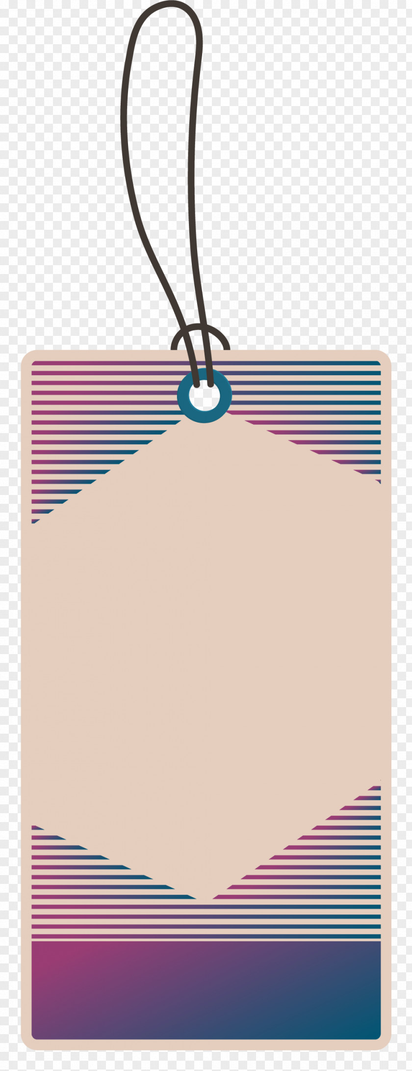 Red Simple Line Tag PNG