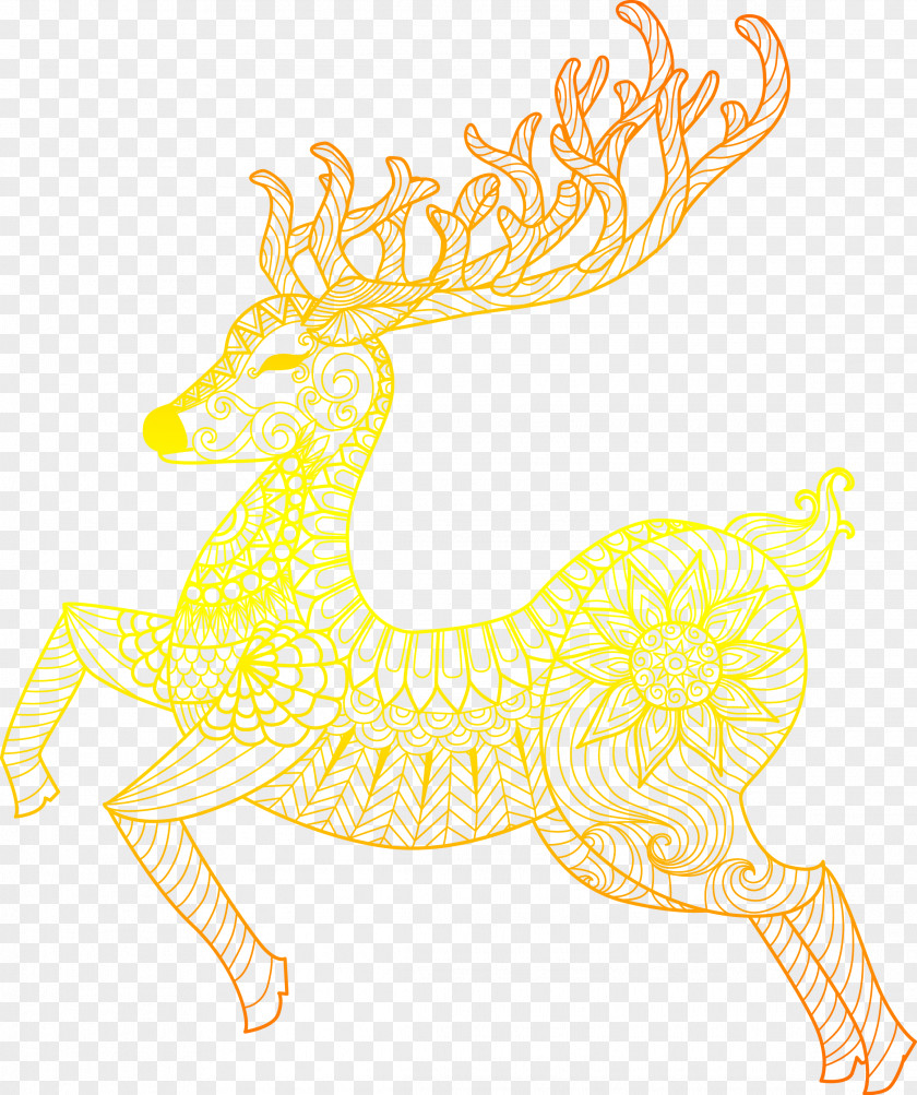 Vector Silage Deer Material Reindeer Chital Clip Art PNG